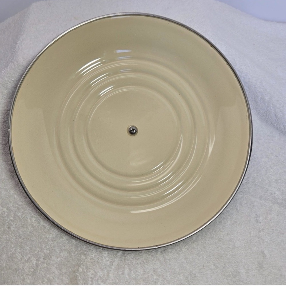 🆕 LE CREUSET  Blue Enamel /Steel Black  Knob Stock Pot Replacement LID ONLY - Picture 4 of 4